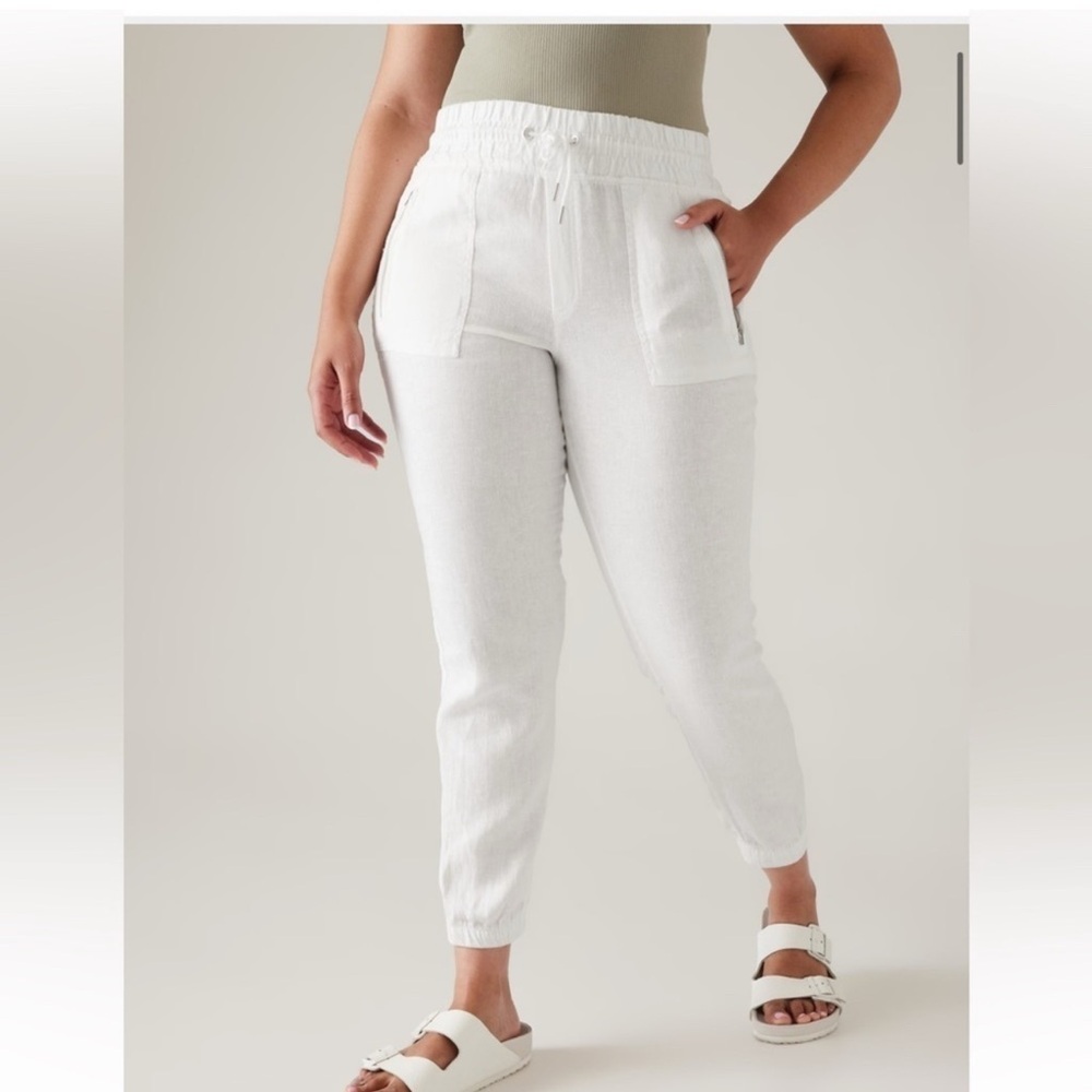 ATHLETA CABO LINEN JOGGER size 18 NWT